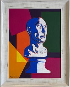 Andy Warhol American 1928-1987 Acrylic on Canvas Painting in the style of. Basquiat Pop Art Era