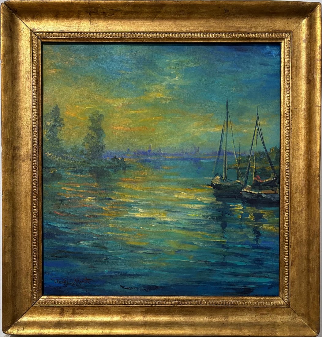 Claude Monet French 1840 - 1926 Oil on Canvas .Renoir & Manet Impressionist Era. (1 of 6)
