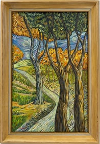 Vincent Van Gogh Dutch 1853-1890 Oil on Canvas painting. Gaugin & Van Gogh Impressionist Period.