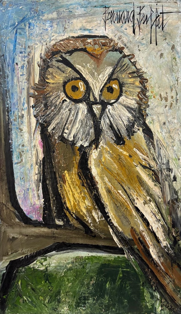 Bernard Buffet French Oil on Canvas In the Style of.  Expressionist Style Period (1 of 6)