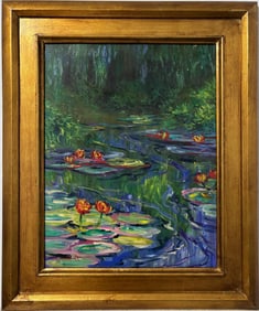 Claude Monet French 1840 - 1926 Oil on Canvas In the Style of. Renoir & Manet Impressionist Era.