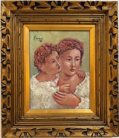 Pablo Picasso Spanish Oil on Canvas In The Style Of. Dali, Magritte, Chagall & Picasso Era