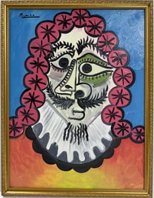 Pablo Picasso Spanish Oil on Canvas In The Style Of. Dali, Magritte, Chagall & Picasso Era