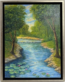 Claude Monet French 1840 - 1926 Oil on Canvas In the Style of. Renoir & Manet Impressionist Era.