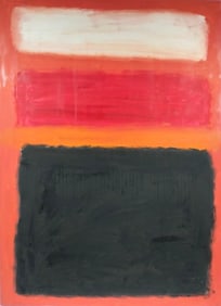 Mark Rothko Russian 1903 - 1970 Oil on Canvas painting in the style of. Pollock, Kline, Abstract Era