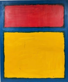 Mark Rothko Russian 1903 - 1970 Oil on Canvas painting in the style of. Pollock, Kline, Abstract Era