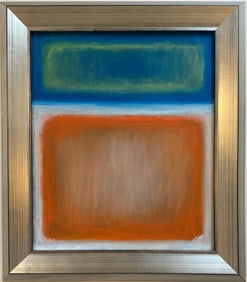 Mark Rothko Russian 1903 - 1970 Oil on Canvas painting in the style of. Pollock, Kline, Abstract Era