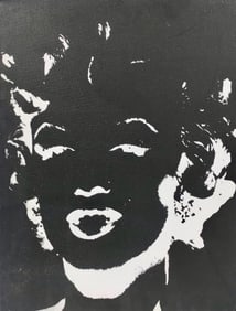 Andy Warhol American 1928-1987 Silkscreen ink on Canvas Painting in the style of. Pop Art Era