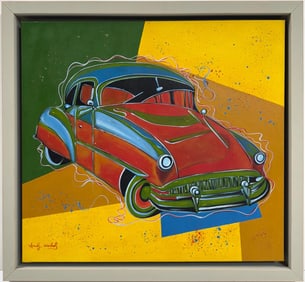 Andy Warhol American 1928-1987 Acrylic/Canvas in the style of. Haring and Warhol Pop Art Era