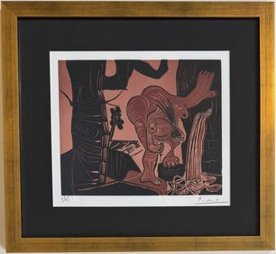 Pablo Picasso Spanish 1881-1973 Linocut on Arches Paper . Dali Magritte, Era