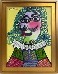 Pablo Picasso Spanish Oil on Canvas painting in the style of. Dali, Chagall & Picasso Era