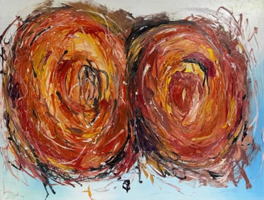 Cy Twombly American 1928 - 2011 Acrylic/Canvas Large Painting Abstract Expressionist In The Style of