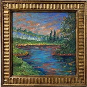 Claude Monet French 1840 - 1926 Oil on Canvas In the Style of. Renoir & Manet Impressionist Era.