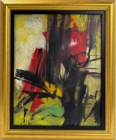 Franz Kline American Oil on canvas Painting In the style of Pollock. Rothko.de Kooning. Abstract Era