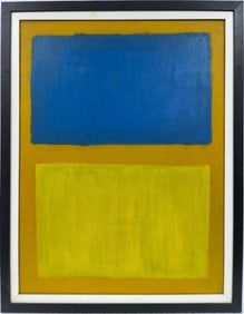 Mark Rothko Russian 1903 - 1970 Oil on Canvas painting in the style of. Pollock, Kline, Abstract Era