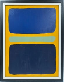 Mark Rothko Russian 1903 - 1970 Oil on Canvas painting in the style of. Pollock, Kline, Abstract Era