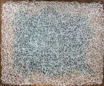 Mark Tobey American Oil on Canvas Painting In The Style of. Rothko, Kline, & Pollock Era