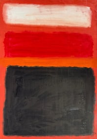 Mark Rothko American 1903 - 1970 Oil on Canvas painting In The Style of .Pollock Picasso Era