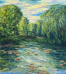 Claude Monet French 1840 - 1926 Oil on Canvas in the style of . Renoir & Manet Impressionist Era.