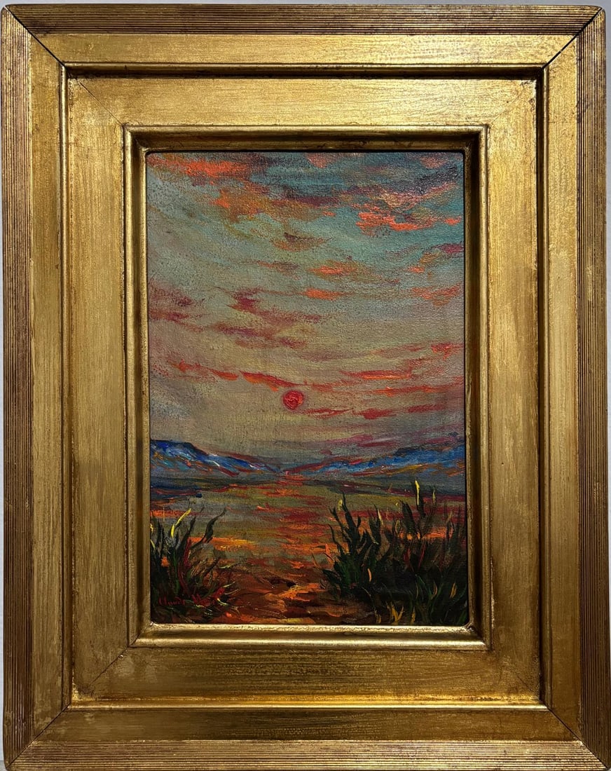 Claude Monet French 1840 - 1926 Oil on Canvas  in the style of  . Renoir & Manet Impressionist Era. (1 of 6)