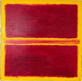 Mark Rothko Russian 1903 - 1970 Oil on Canvas painting in the style of. Pollock, Kline, Abstract Era