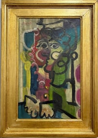 Pablo Picasso Spanish 1881-1973 Oil on Canvas in the style of . Dali,Magritte,Chagall & Picasso Era