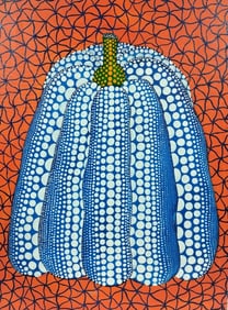 Yayoi Kusama (B.1929) Pumpkin Japanese In the Style of. Minimalism and Pop Art Era. Acrylic/Canvas