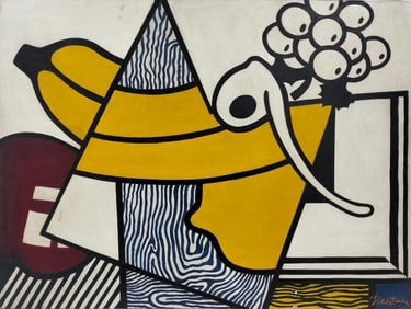 Roy Lichtenstein American 1923-1997 Acrylic on canvas In the Style of. Contemporary and  Pop Art Era