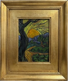 Vincent Van Gogh Dutch 1853-1890 Oil on Canvas painting in the style of. Gaugin, Monet, Degas Period
