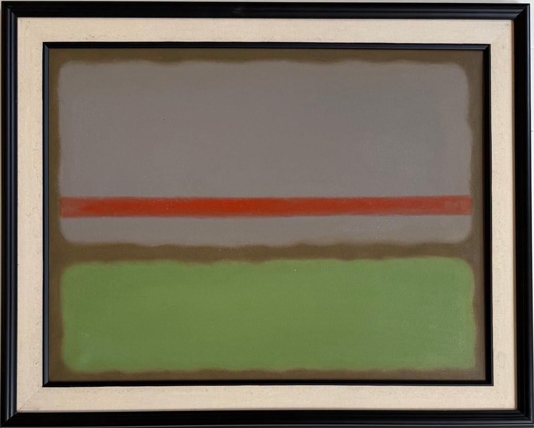 Mark Rothko American 1903–1970, Oil on Canvas in the style of Newman, Still, Motherwell & Rothko (1 of 7)