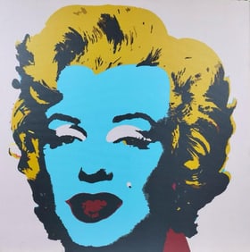 Andy Warhol American 1928–1987, Silkscreen on canvas in the style of Roy Lichtenstein Era