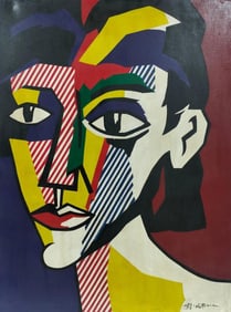 Roy Lichtenstein American 1923-1997 Oil on canvas In the Style of. Contemporary and Pop Art Era