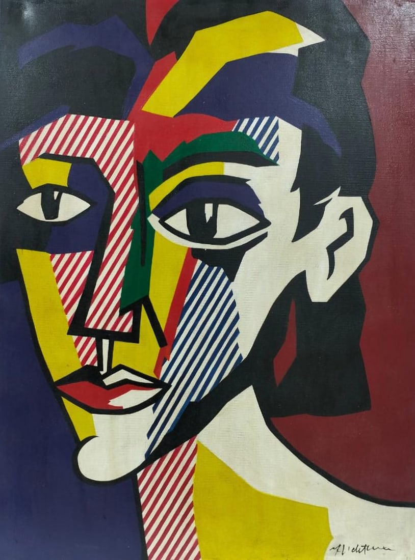 Roy Lichtenstein American 1923-1997 Oil on canvas In the Style of. Contemporary and  Pop Art Era (1 of 7)