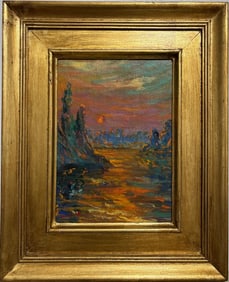 Claude Monet French 1840–1926, Oil on Canvas in the style of Renoir, Sisley, Pissarro & Monet Era