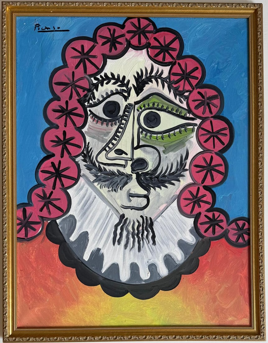 Pablo Picasso Spanish 1881-1973 Oil on Canvas in the style of . Dali,Magritte,Chagall & Picasso Era (1 of 8)