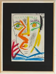 Pablo Picasso Spanish 1881-1973 Oil on Canvas in the style of . Dali,Magritte,Chagall & Picasso Era