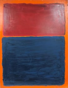 Mark Rothko Russian 1903 - 1970 Oil on Canvas painting in the style of. Pollock, Kline, Abstract Era