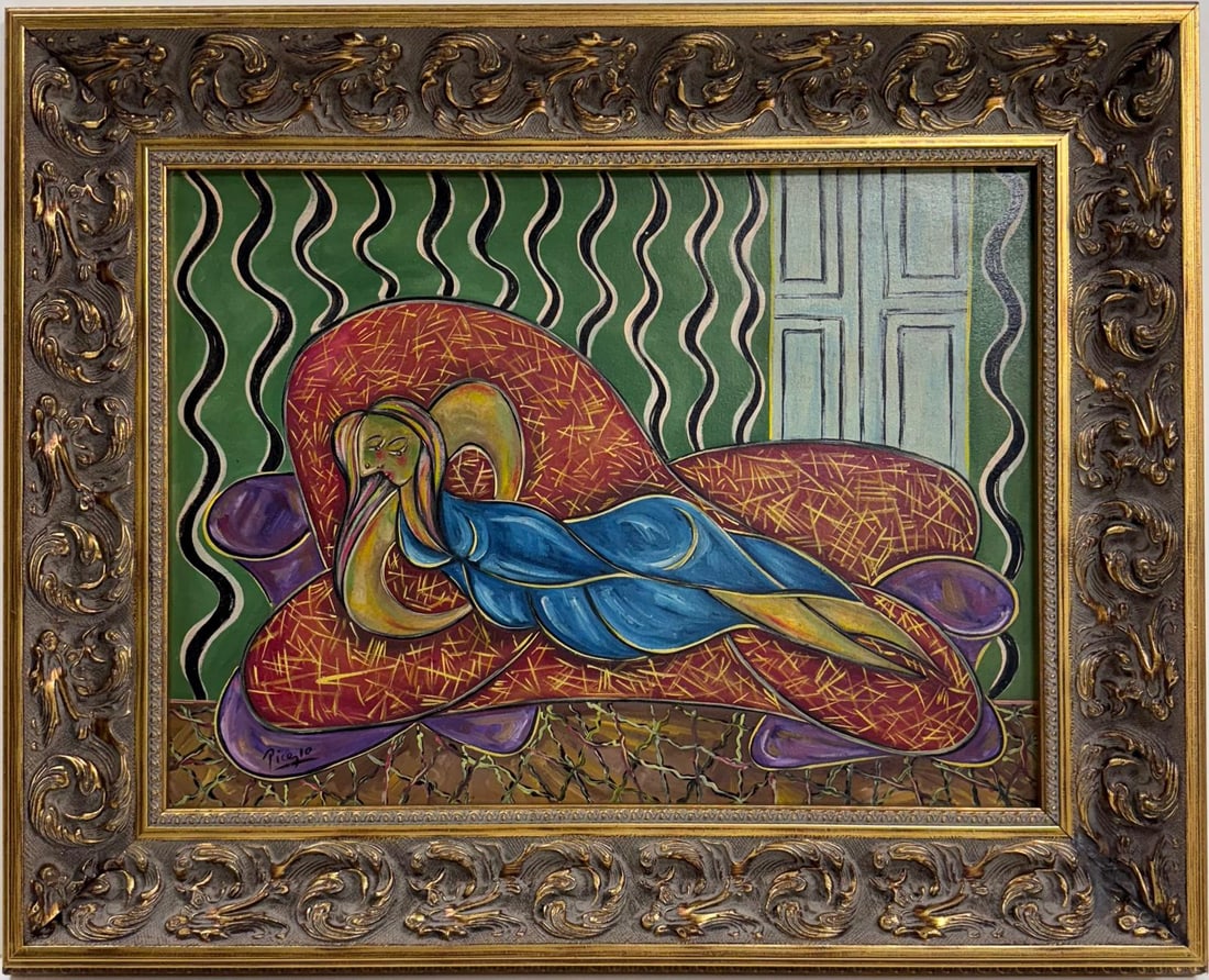 Pablo Picasso Spanish 1881-1973 Oil on Canvas in the style of . Dali,Magritte,Chagall & Picasso Era (1 of 8)