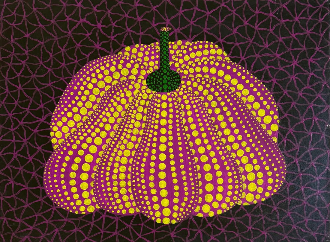 Yayoi Kusama (B.1929) Pumpkin Japanese In the Style of. Minimalism and Pop Art Era. Acrylic/Canvas (1 of 8)