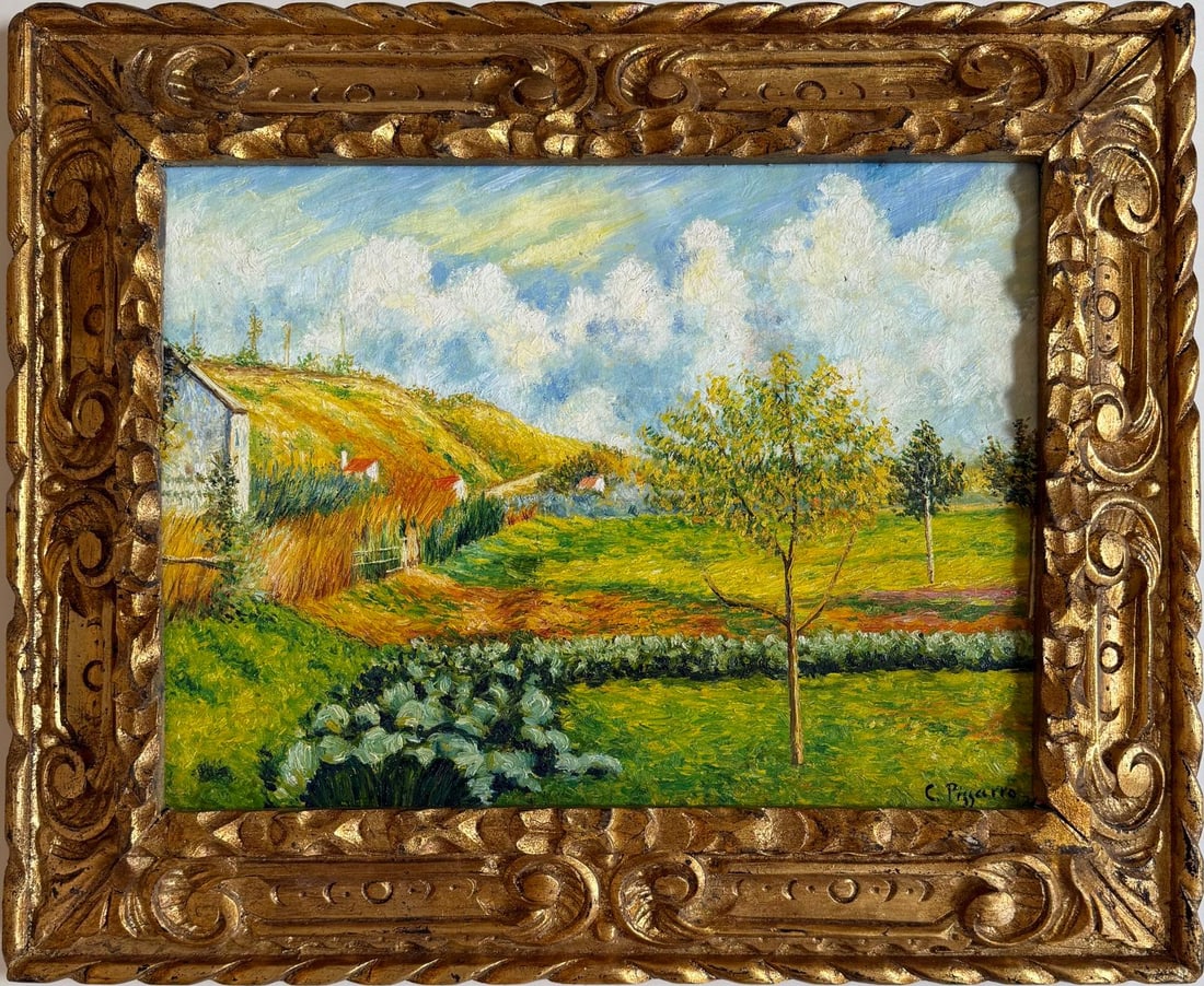 Camille Pissarro Danish-French Oil on Canvas In the style of. Monet and Degas impressionist Period. (1 of 8)