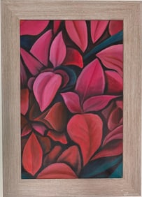 Georgia O’Keeffe American (1887–1986)  Oil on canvas, in the style of the Dali, Magritte Era