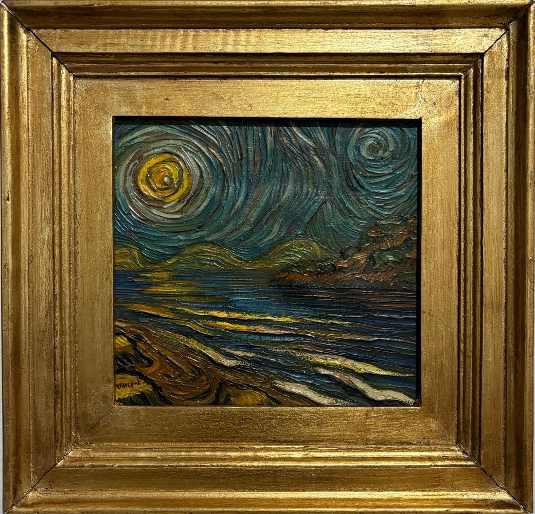 Vincent van Gogh, Dutch (1853–1890)  Oil on canvas, in the style of the Dali, Magritte, Chagall (1 of 6)