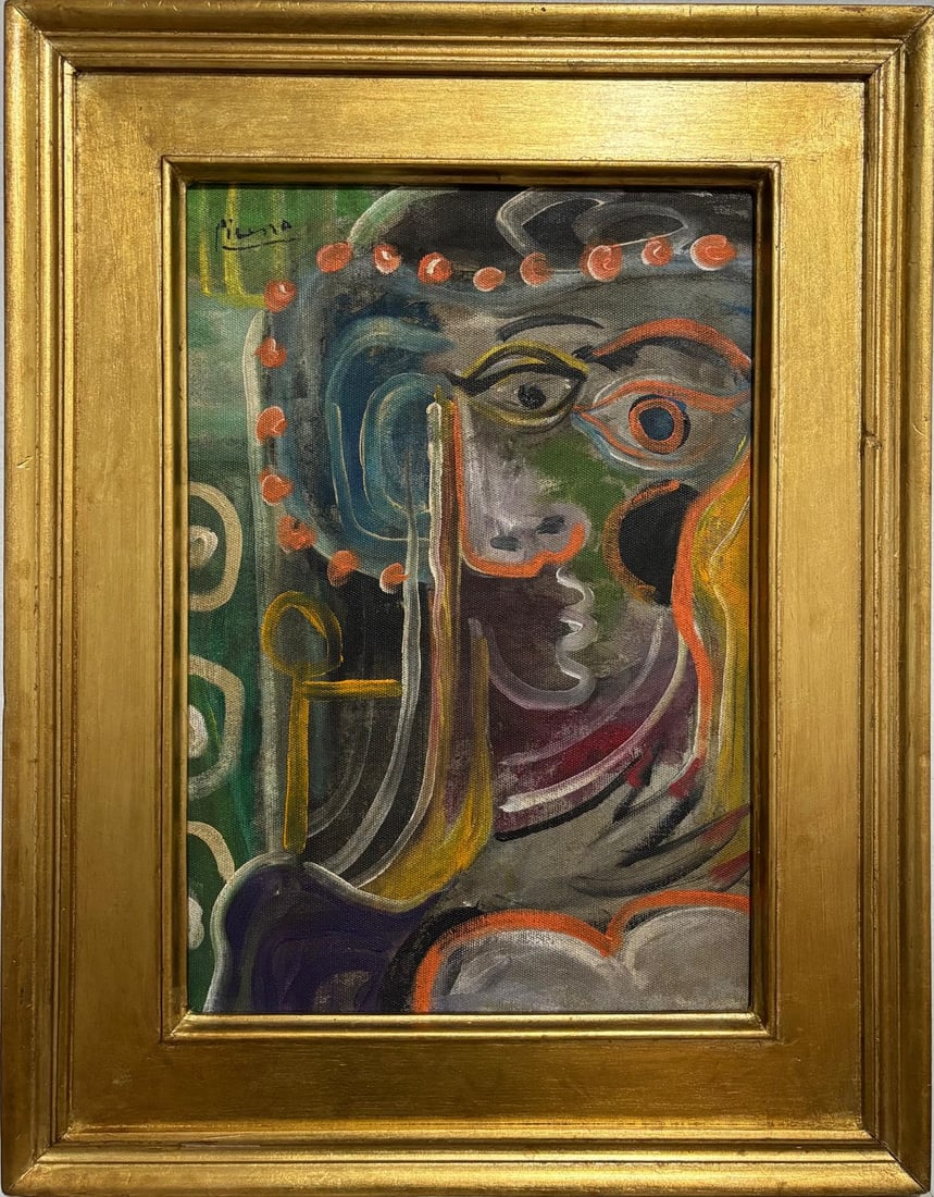 Pablo Picasso, Spanish (1881–1973)  Oil on canvas, in the style of the Braque, Gris, Léger Era (1 of 6)