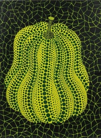 Yayoi Kusama, Japanese (1929 )  Acrylic on canvas, in the style of the Warhol, Lichtenstein