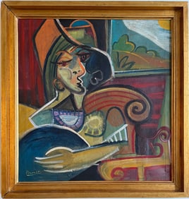 Pablo Picasso Spanish (1881–1973)  Oil on canvas in the style of, the Braque, Léger, Gris Era