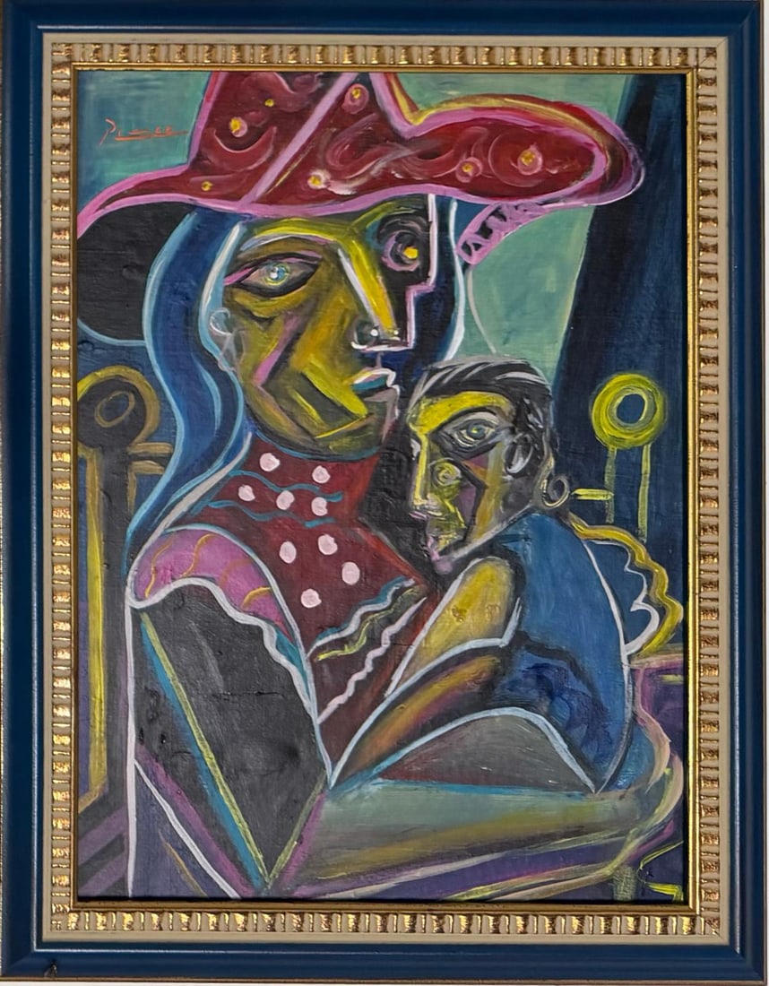 Pablo Picasso Spanish 1881-1973 Oil on Canvas in the style of . Dali,Magritte,Chagall & Picasso Era (1 of 7)