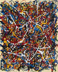 Jackson Pollock American 1912–1956 Oil Paint on Canvas in the style of. de Kooning, Rothko Era