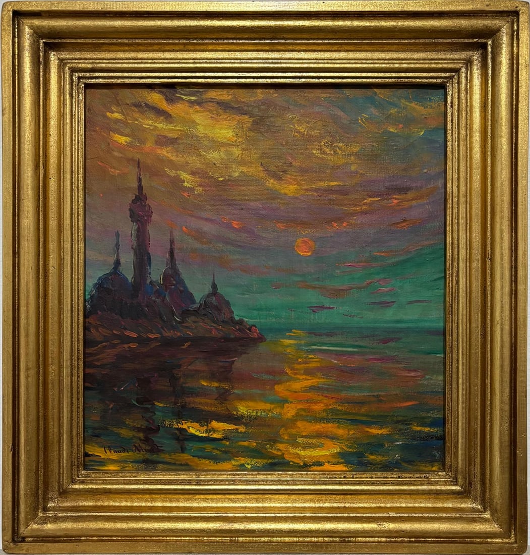 Claude Monet French 1840 - 1926 Oil on Canvas in the style of. Renoir & Manet Impressionist Era. (1 of 7)