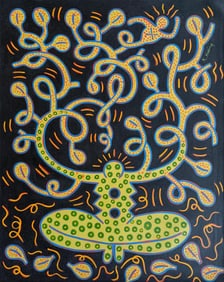 Keith Haring American 1958 - 1990 Silkscreen In The Style of. Warhol & Haring Pop Art Period.
