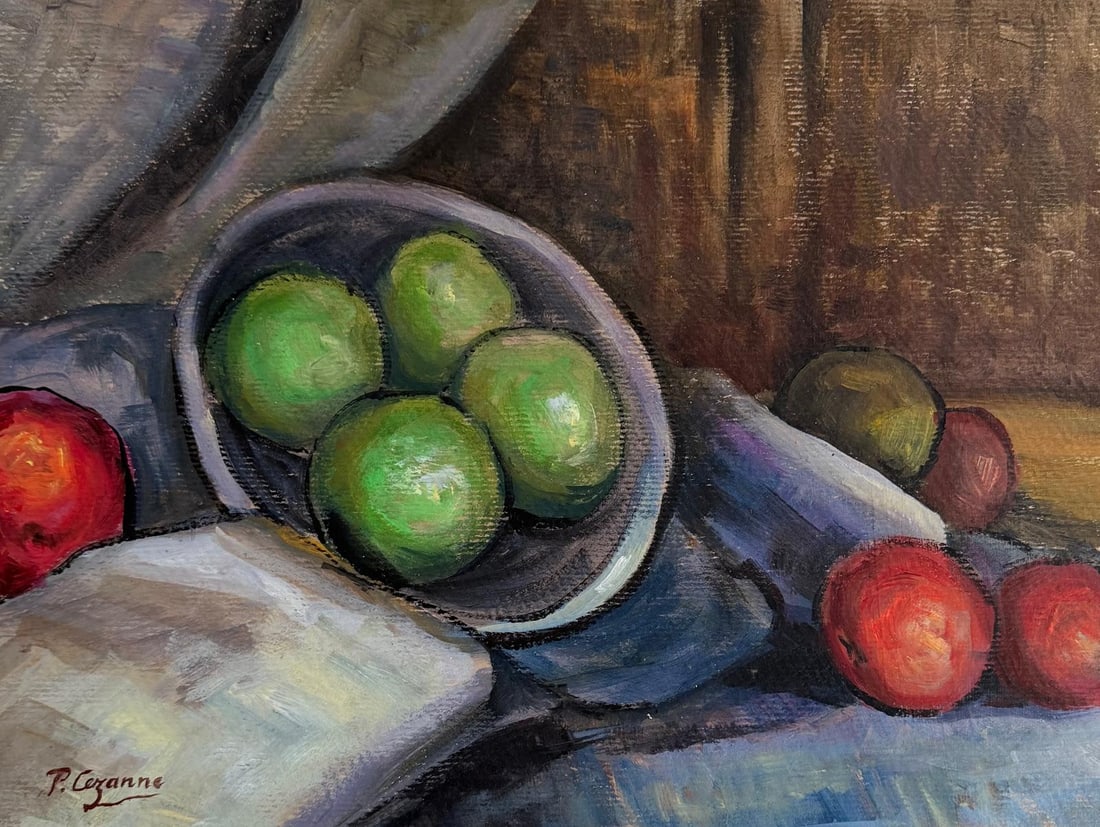 Paul Cézanne French 1839 - 1906 Watercolor on paper in the style of Monet, Renoir, Pissaro (1 of 7)